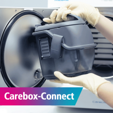 Careclave - upevnění Careboxu na dveře autoklávu